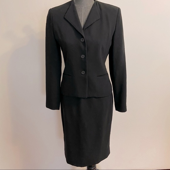 Vintage burberry skirt suit blazer jacket 4